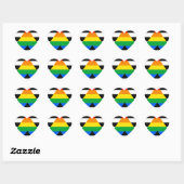 Sticker Cœur Drapeau d'allié straight (Feuille)