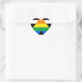 Sticker Cœur Drapeau d'allié straight (Sac)