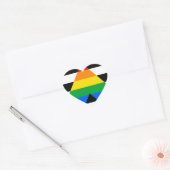 Sticker Cœur Drapeau d'allié straight (Enveloppe)