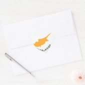 Sticker Cœur Drapeau de Chypre (Enveloppe)
