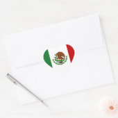 Sticker Cœur Drapeau de Cinco de Mayo au Mexique (Enveloppe)