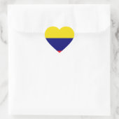 Sticker Cœur Drapeau de Colombie (Sac)
