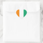 Sticker Cœur Drapeau de Côte d'Ivoire (Sac)
