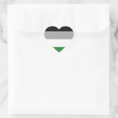 Sticker Cœur Drapeau de fierté androphile (Sac)