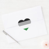 Sticker Cœur Drapeau de fierté androphile (Enveloppe)