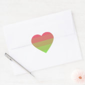 Sticker Cœur Drapeau de fierté Aroflux (Enveloppe)