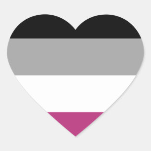 Sticker Cœur Drapeau de fierté gynéphile
