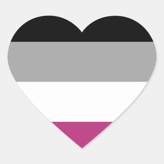 Sticker Cœur Drapeau de fierté gynéphile (Devant)