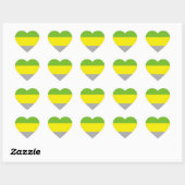 Sticker Cœur Drapeau de fierté lithromantique (Feuille)