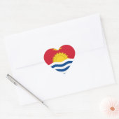 Sticker Cœur Drapeau de Kiribati (Enveloppe)