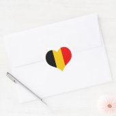 Sticker Cœur drapeau de la Belgique (Enveloppe)
