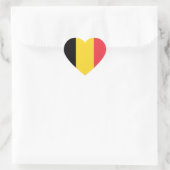 Sticker Cœur Drapeau de la Belgique (Sac)