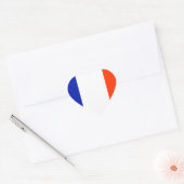 Sticker Cœur drapeau de la france (Enveloppe)