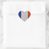 Sticker Cœur drapeau de la france (Sac)