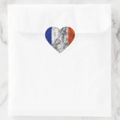 Sticker Cœur drapeau de la france (Sac)