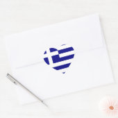 Sticker Cœur Drapeau de la Grèce (Enveloppe)