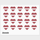Sticker Cœur Drapeau de la Lettonie (Feuille)