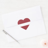 Sticker Cœur Drapeau de la Lettonie (Enveloppe)