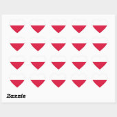 Sticker Cœur Drapeau de la Pologne (Feuille)