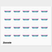 Sticker Cœur Drapeau de la Pride (Feuille)