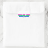 Sticker Cœur Drapeau de la Pride (Sac)