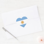 Sticker Cœur Drapeau de l'Argentine (Enveloppe)