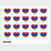Sticker Cœur Drapeau de l'Arménie (Feuille)
