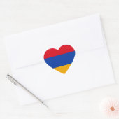 Sticker Cœur Drapeau de l'Arménie (Enveloppe)