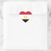 Sticker Cœur Drapeau de l'Égypte (Sac)