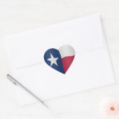 Sticker Cœur drapeau de l'État du Texas (Enveloppe)