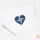 Sticker Cœur Drapeau de l'Otan (Enveloppe)