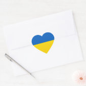 Sticker Cœur Drapeau de l'Ukraine (Enveloppe)