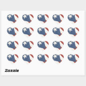 Sticker Cœur Drapeau de Porto Rico (Feuille)