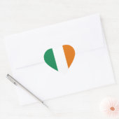 Sticker Coeur drapeau d'Irlande (Enveloppe)