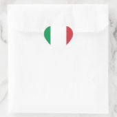Sticker Cœur Drapeau d'Italie (Sac)
