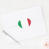 Sticker Cœur Drapeau d'Italie (Enveloppe)