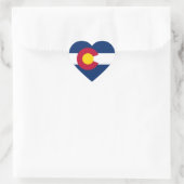 Sticker Cœur Drapeau du Colorado (Sac)