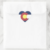 Sticker Cœur Drapeau du Colorado (Sac)