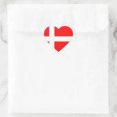 Sticker Cœur Drapeau du Danemark (Sac)