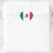 Sticker Cœur Drapeau du Mexique (Sac)