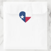 Sticker Cœur Drapeau du Texas (Sac)