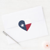 Sticker Cœur Drapeau du Texas (Enveloppe)