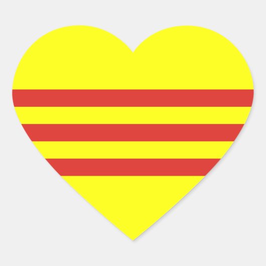 Sticker Cœur drapeau du vietnam du sud (Devant)