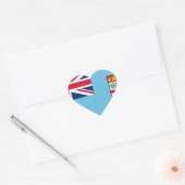 Sticker Cœur Drapeau Fidji (Enveloppe)
