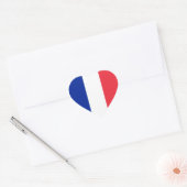 Sticker Cœur Drapeau France/Français (Enveloppe)