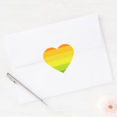 Sticker Cœur Drapeau Hermaphrodite Pride (Enveloppe)