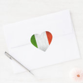 Sticker Cœur Drapeau Italie (Enveloppe)