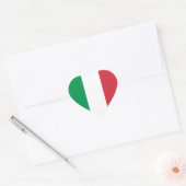 Sticker Cœur Drapeau Italie (Enveloppe)