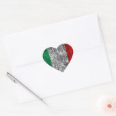 Sticker Cœur drapeau italie (Enveloppe)
