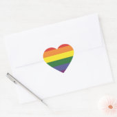 Sticker Cœur Drapeau LGBT (Gay) (Enveloppe)